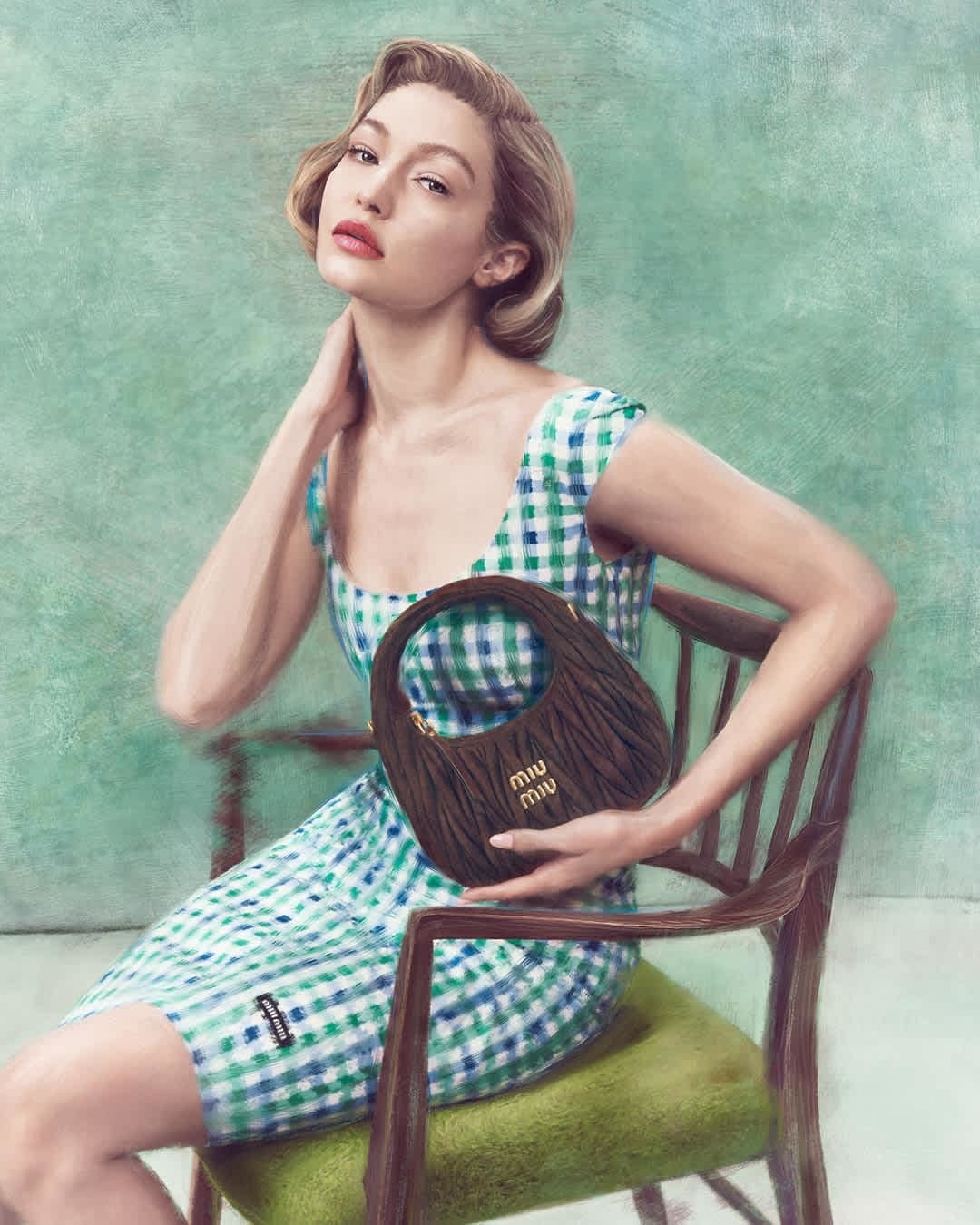 Najnov&scaron;ia kampaň Miu Miu s Gigi Haddid2