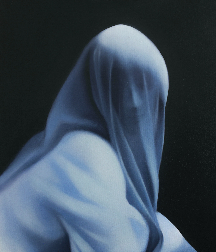 Patrycja Pietka M&ocirc;žem byť ticho 2024 Olej na pl&aacute;tne 70 X 60 cm Mal&yacute;