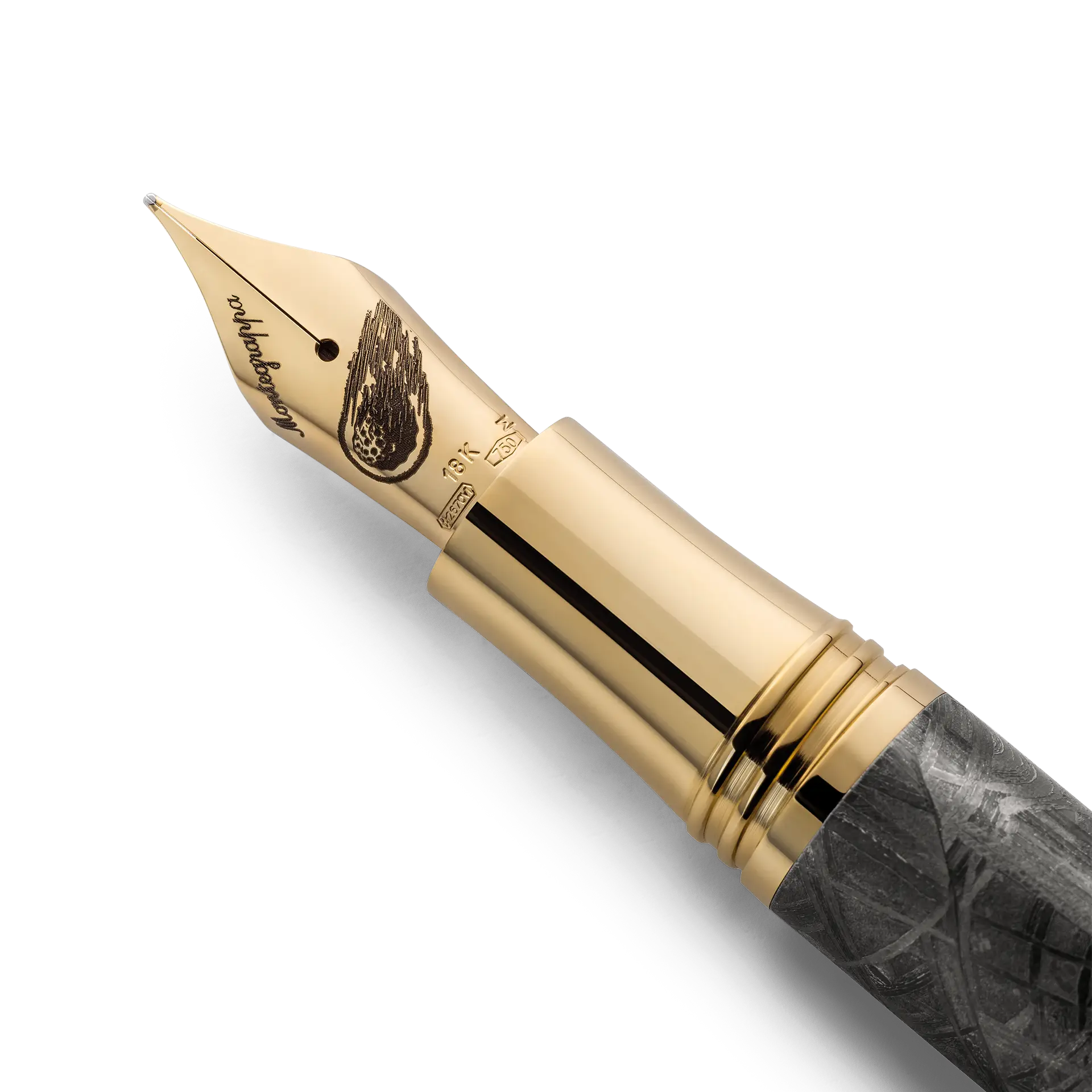 Montegrappa Muonionalusta Meteorite Plniace Pero2