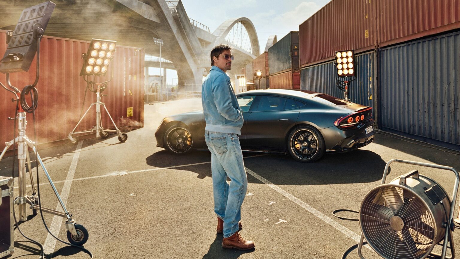 Brad Pitt a Mercedes Amg